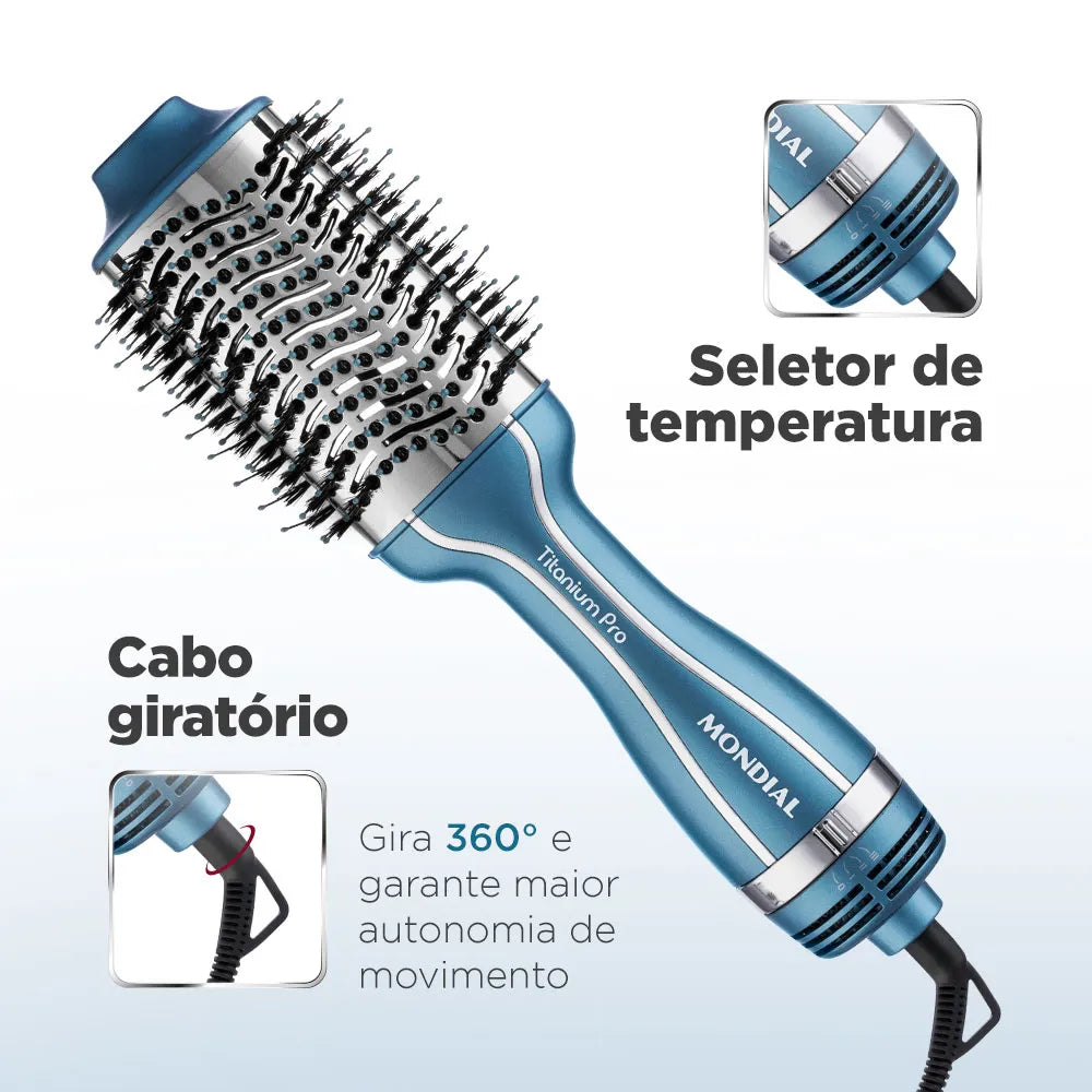 Escova Secadora Mondial Azul 1200W ES-28