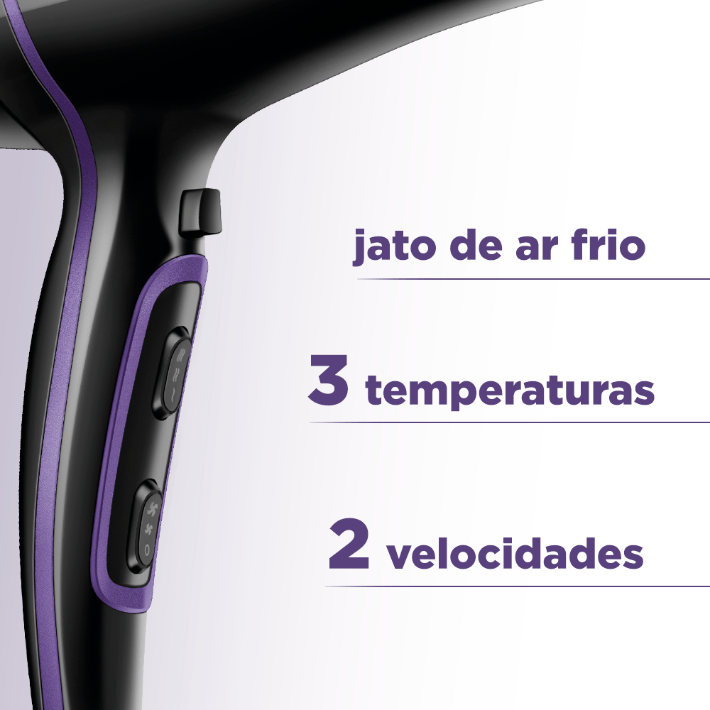 Secador de Cabelos Mondial Preto 2000W SCN-01
