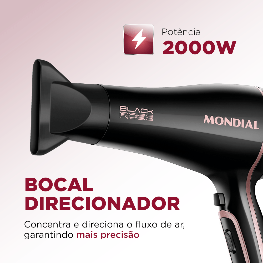 Secador De Cabelos Black Gold Mondial SCN-02