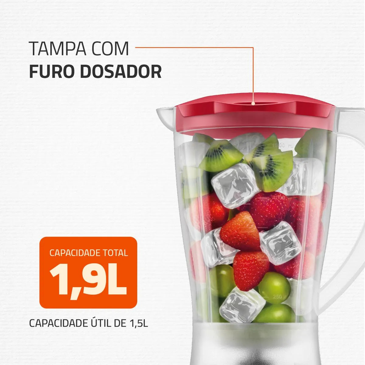 Liquidificador Mondial Easy Power 550W L-550-R
