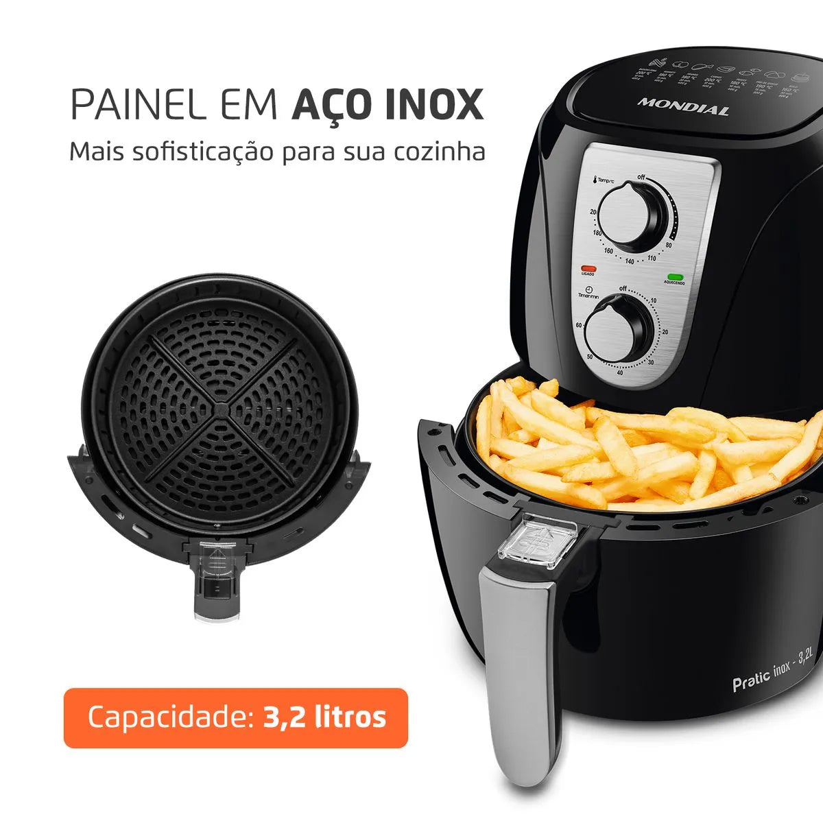Fritadeira Sem Óleo Air Fryer 3,2L Mondial AF-34