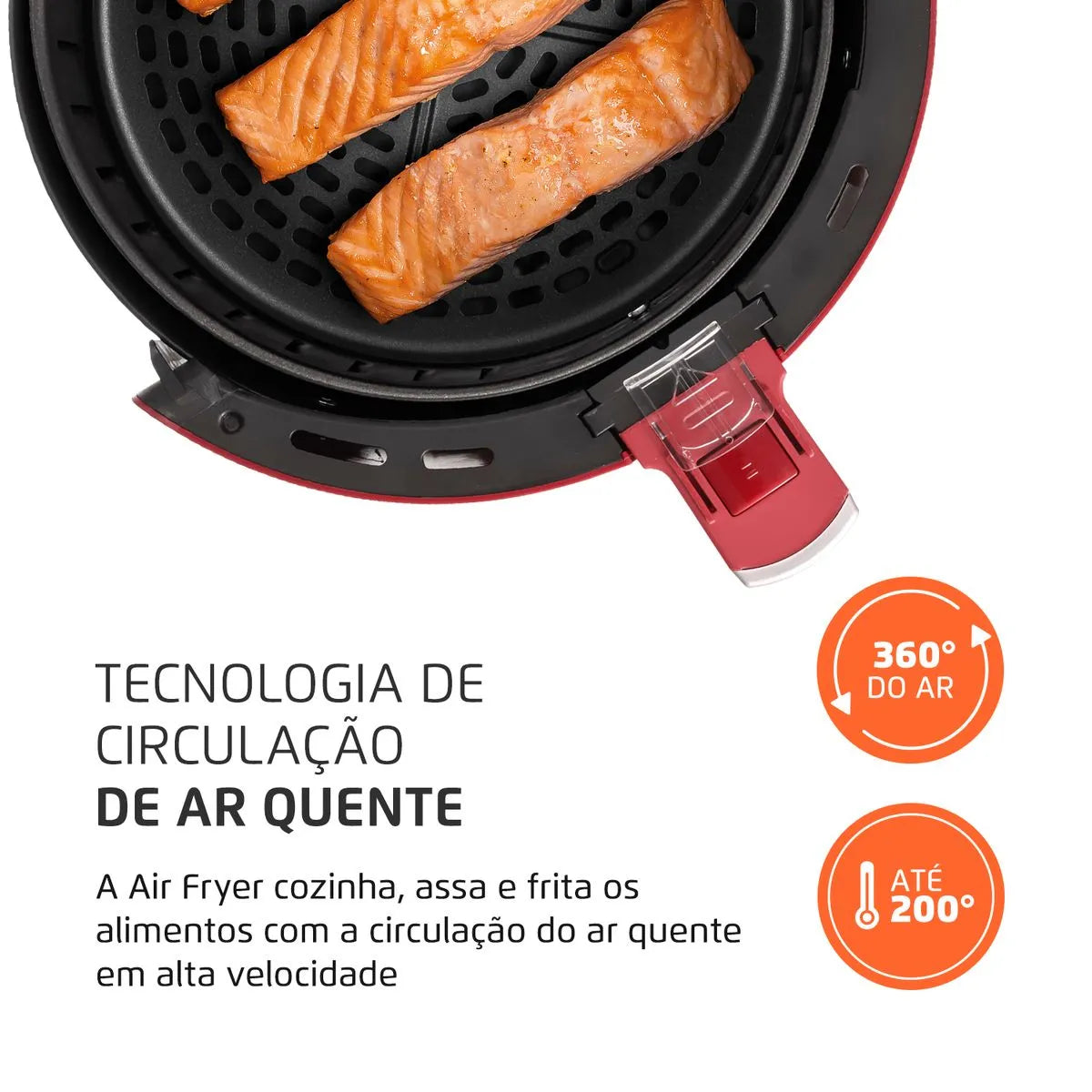 Fritadeira Sem Óleo Air Fryer 3,2L Mondial- AF-34-R