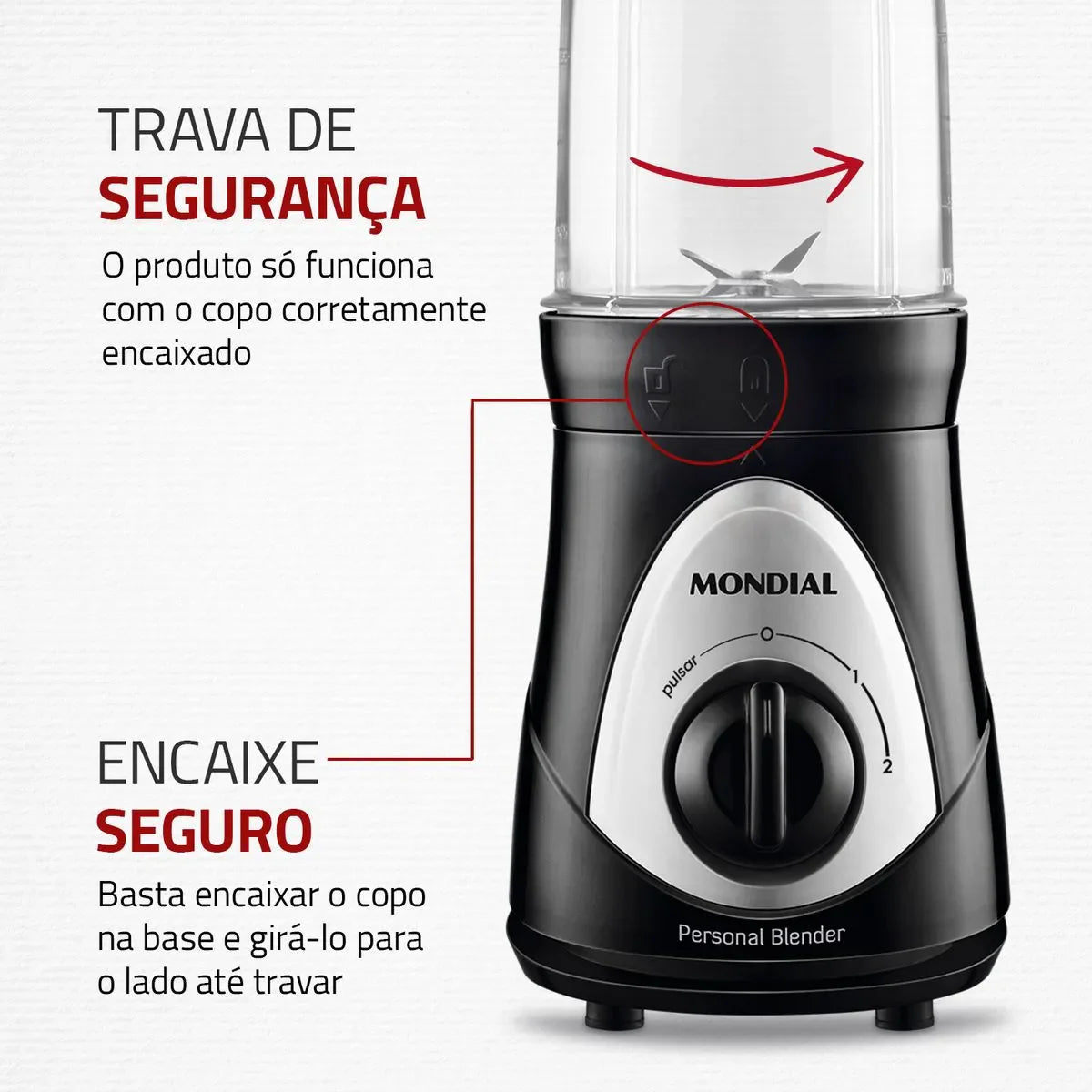 Liquidificador Portátil Mondial Personal Blender DG-01