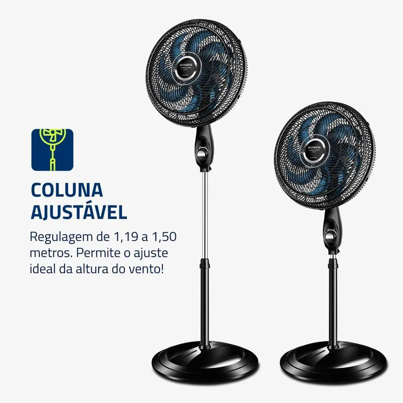 Ventilador de Coluna Mondial Turbo 8 Pás VTX-40C-CHROME