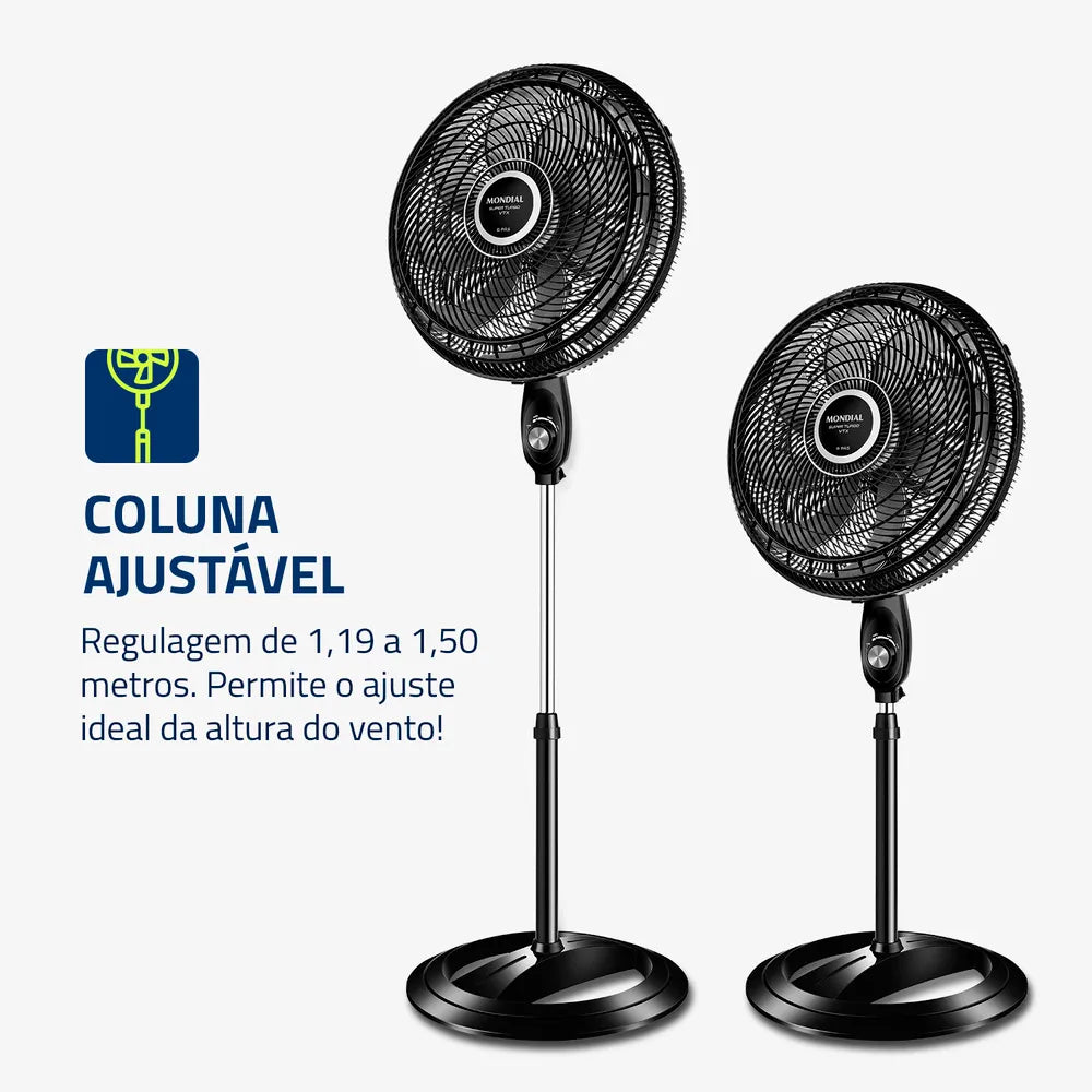 Ventilador de Coluna Turbo Mondial 8 Pás VTX-50C-8P