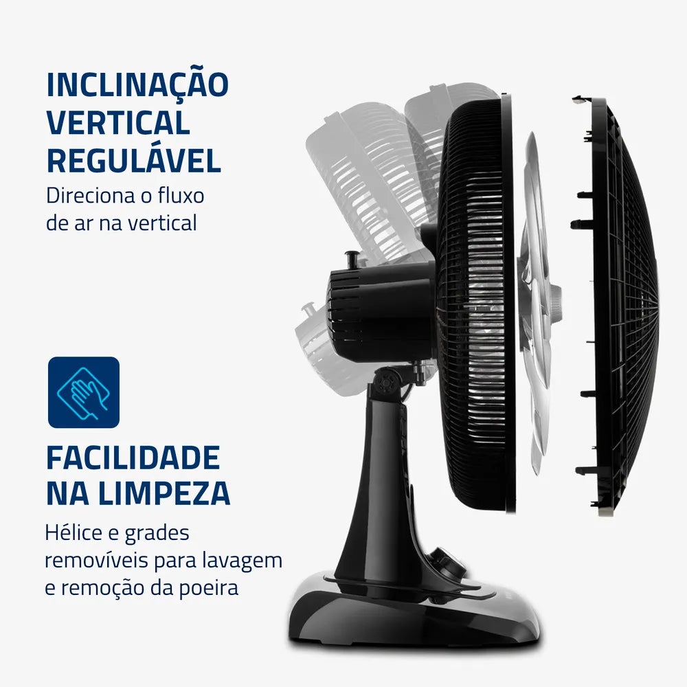 Ventilador de Mesa Mondial 6 pás VSP-40-B