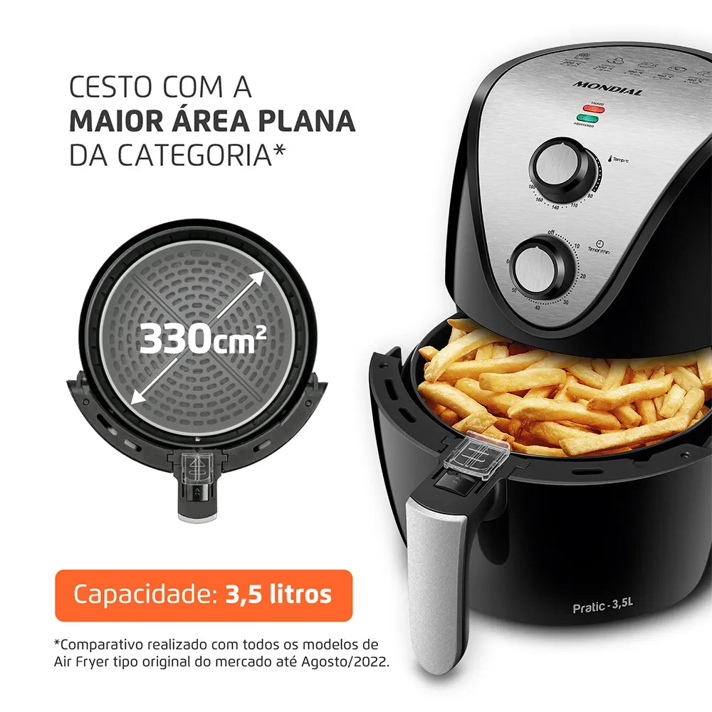 Fritadeira Sem Óleo Air Fryer 3,5L Mondial AF-30-I