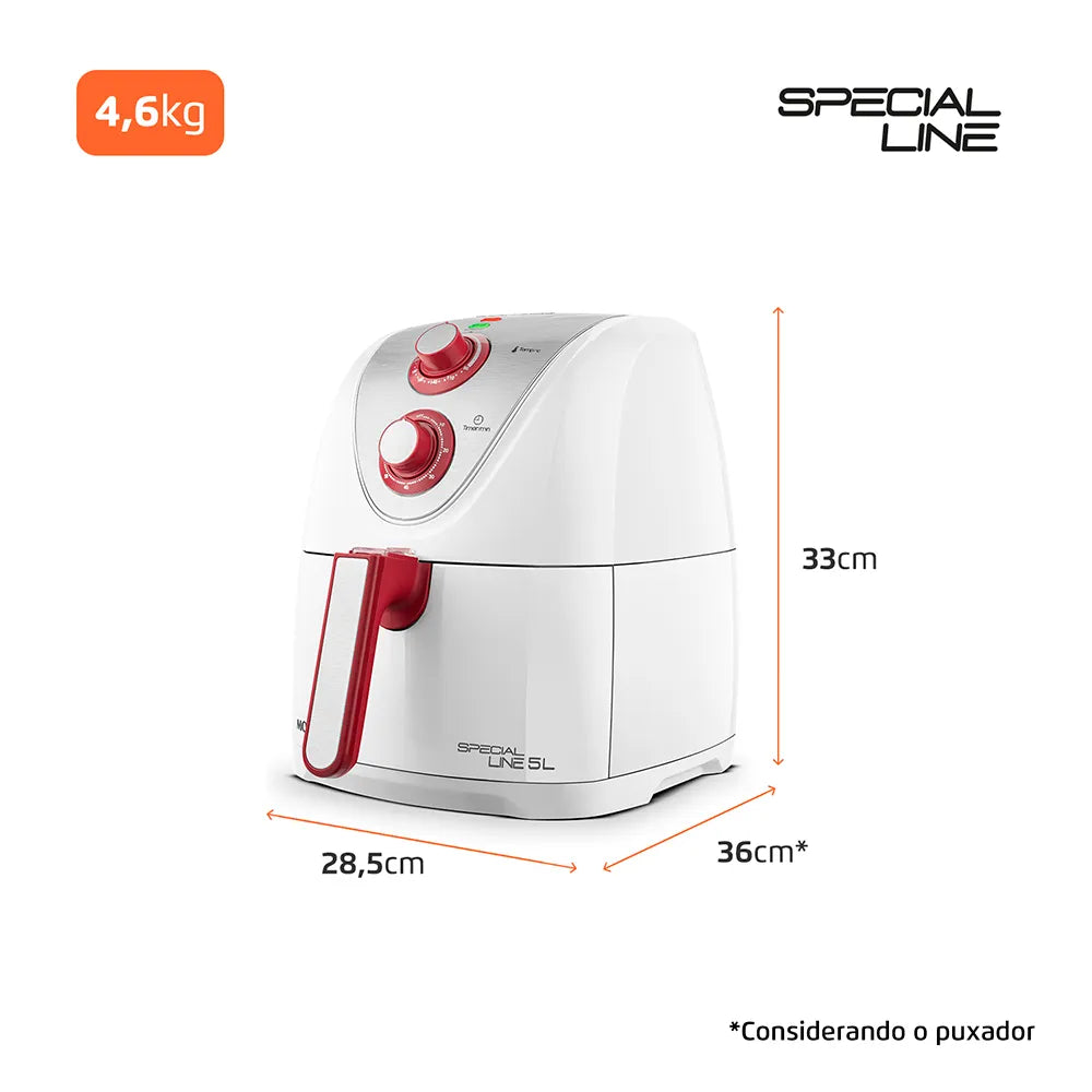 Fritadeira Sem Óleo Air Fryer 5L Mondial AFN-51-WR