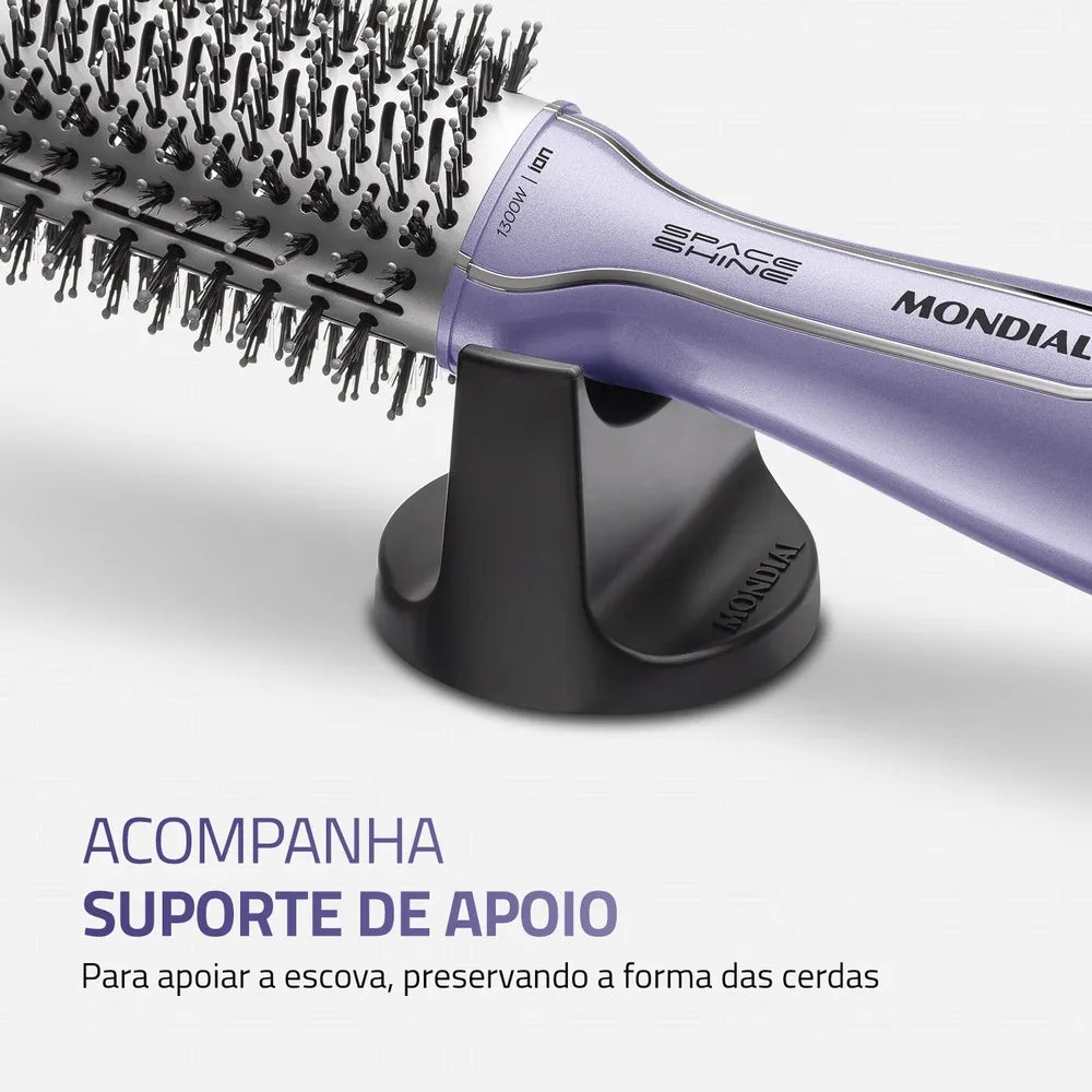 Escova Secadora Space Shine Mondial Lilás 1300W - ES-21