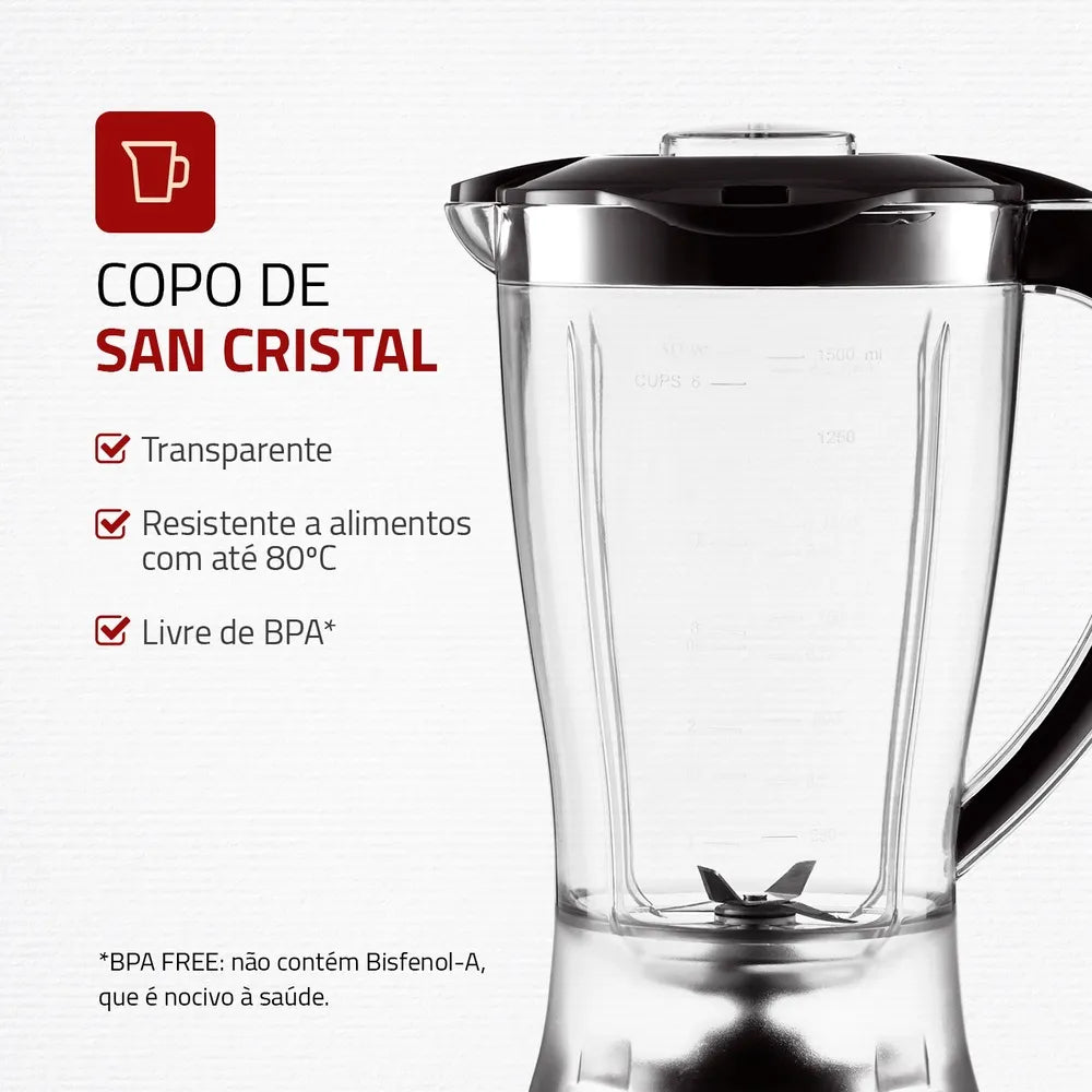 Liquidificador Mondial Power 2 Black L-28