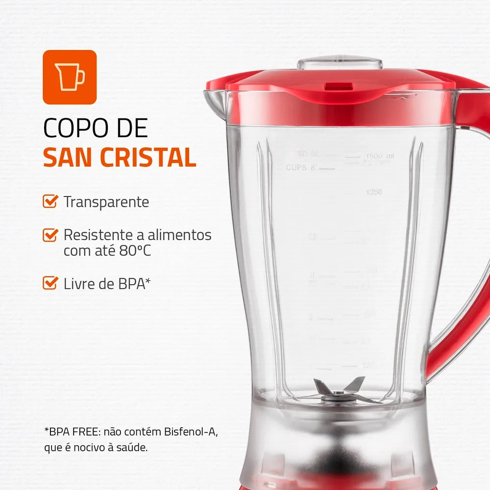 Liquidificador Mondial Turbo Power L-77