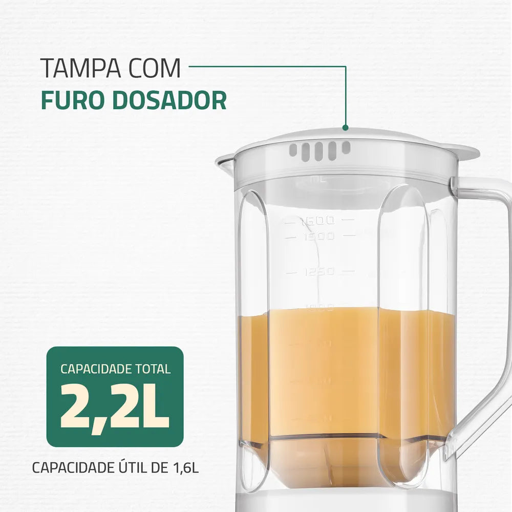 Liquidificador Pratic Power Mondial Branco - L-97-W