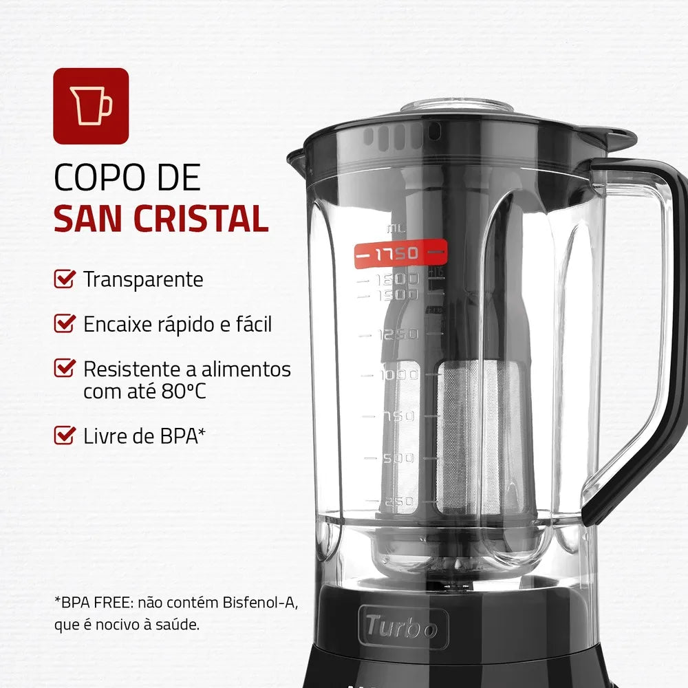 Liquidificador Mondial Turbo L-900-FB