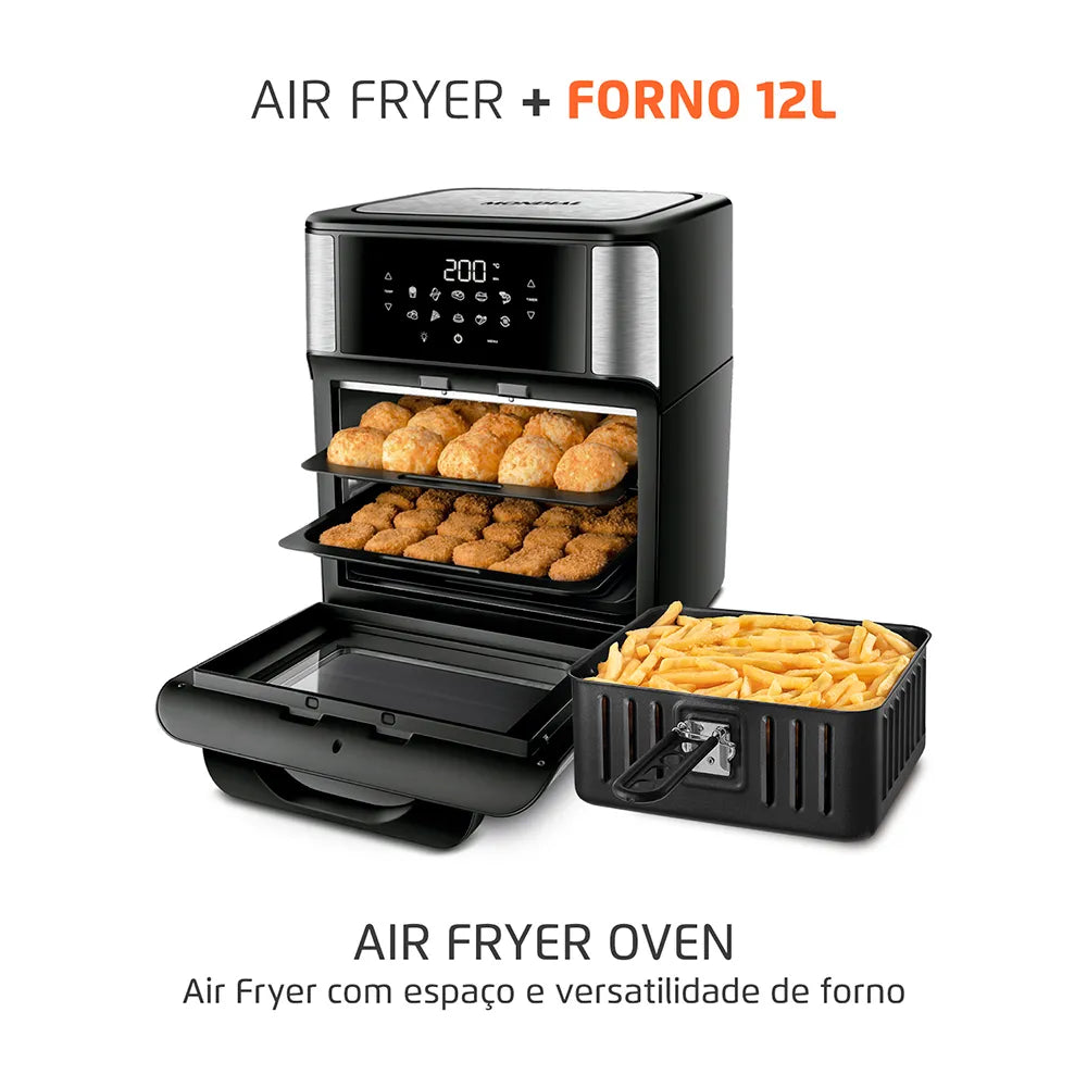 Fritadeira Elétrica Forno Oven 12L Mondial AFO-12L-BI