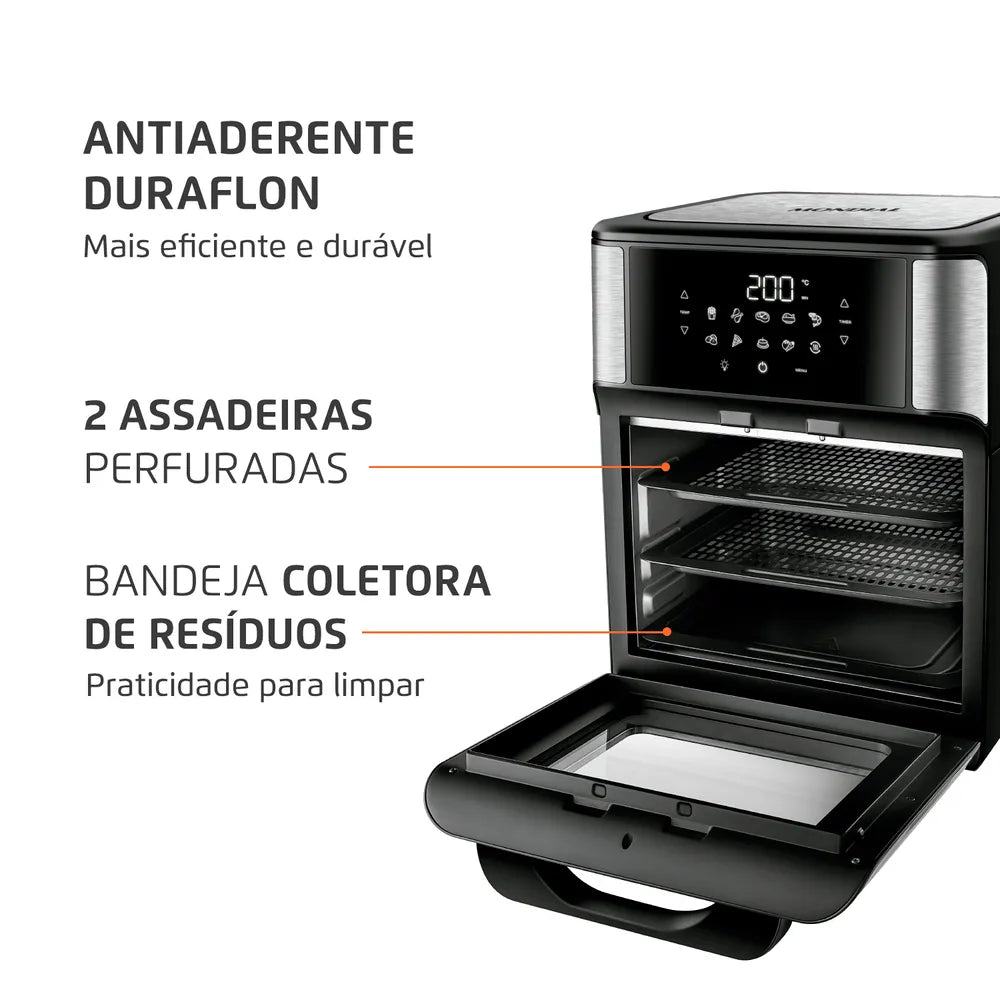 Fritadeira Elétrica Forno Oven 12L Mondial AFO-12L-BI