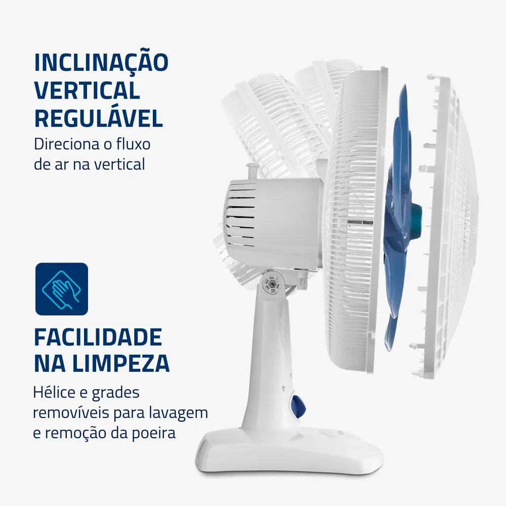 Ventilador de Mesa Mondial 6 pás VSP-30-W