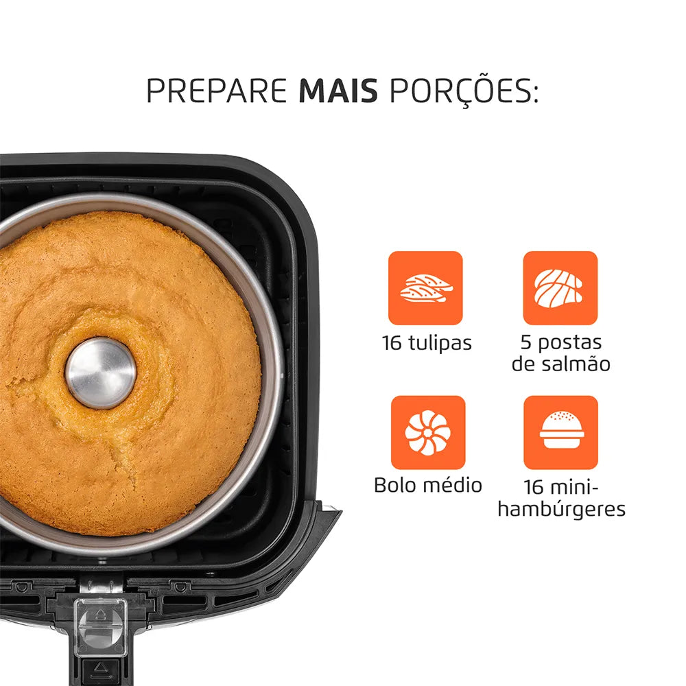 Fritadeira Sem Óleo Air Fryer 4L Mondial Preto 1500W - AFN-40-BF