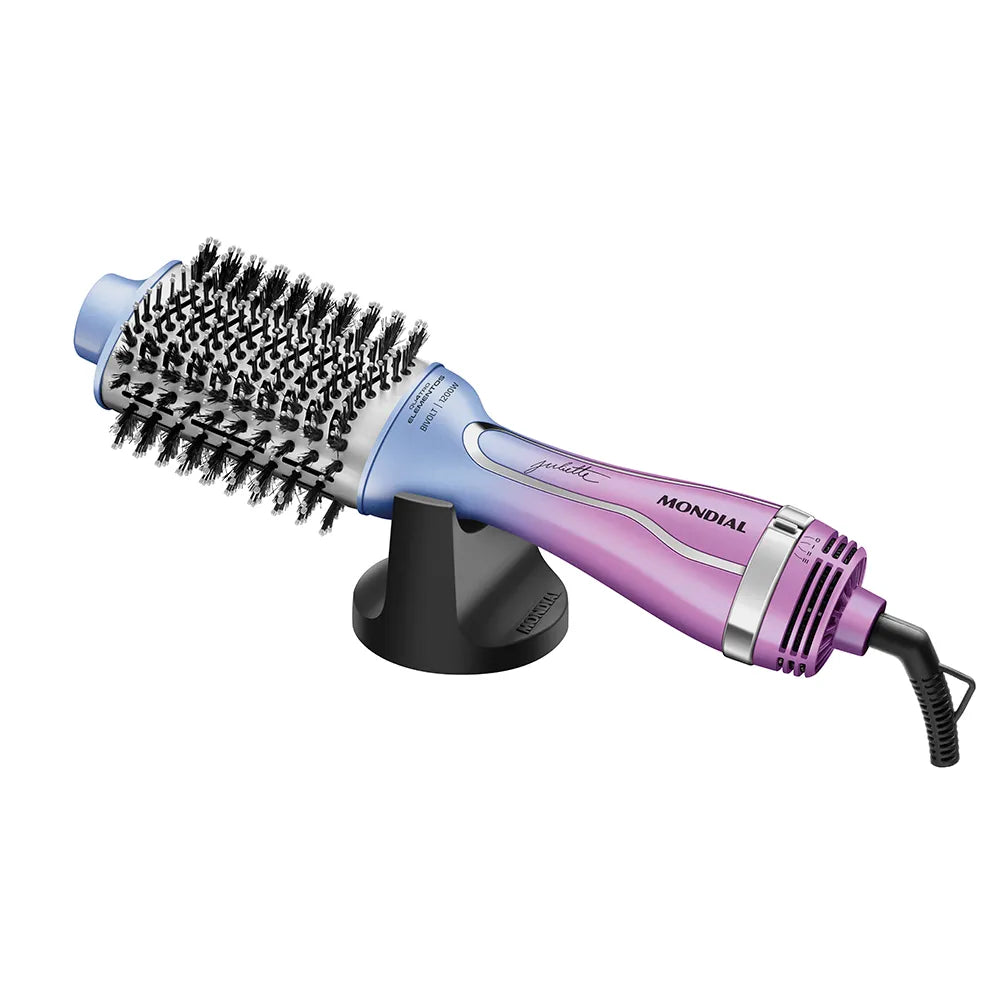 Escova Secadora By Juliette Mondial Azul e Rosa 1300W ES-JU-03