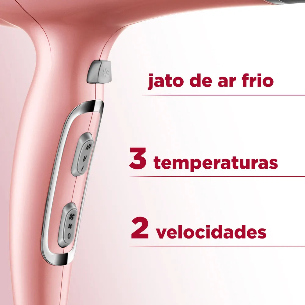 Secador de Cabelos Mondial Golden Rose 2000W SC-32