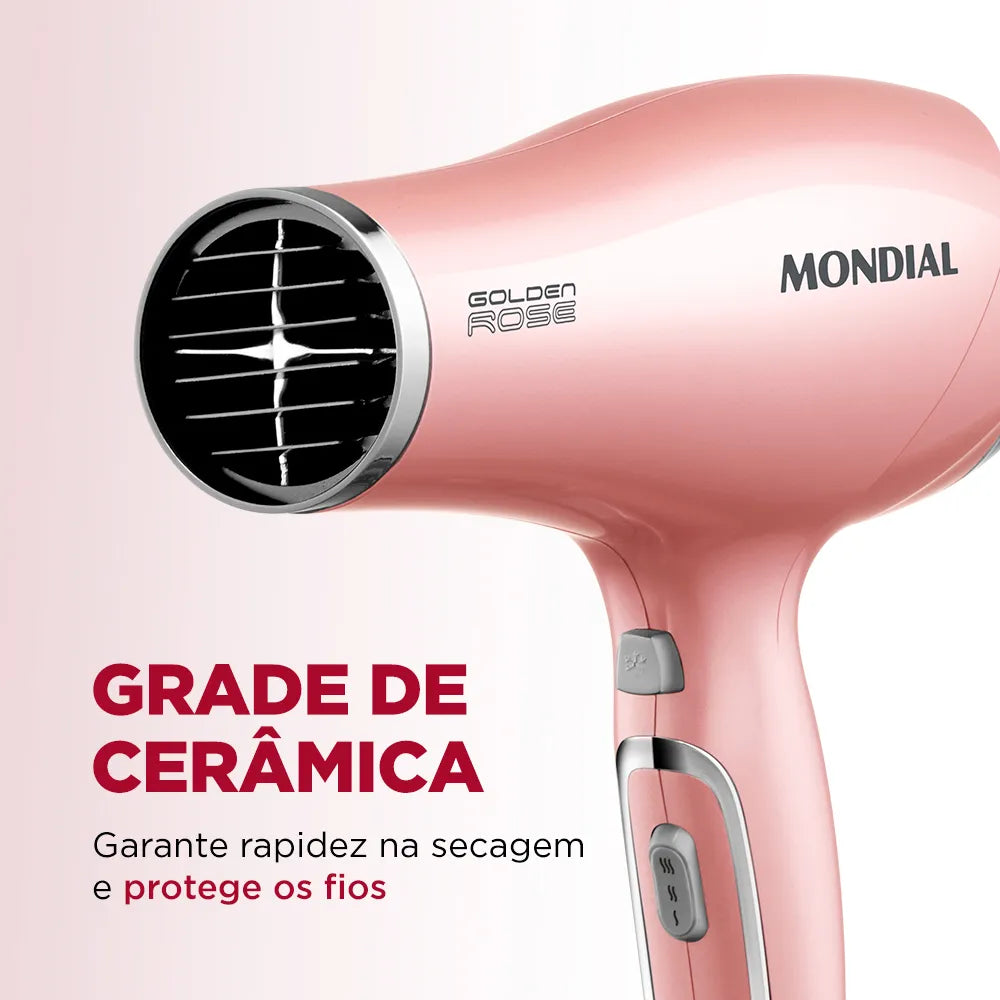 Secador de Cabelos Mondial Golden Rose 2000W SC-32