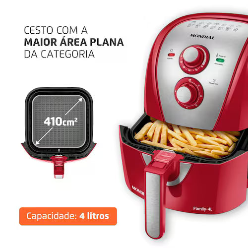 Fritadeira Sem Óleo Air Fryer 4L Mondial AFN-40-TRI