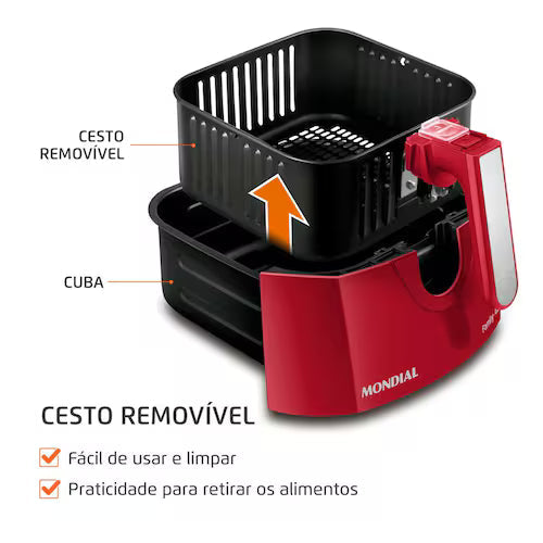 Fritadeira Sem Óleo Air Fryer 4L Mondial AFN-40-TRI
