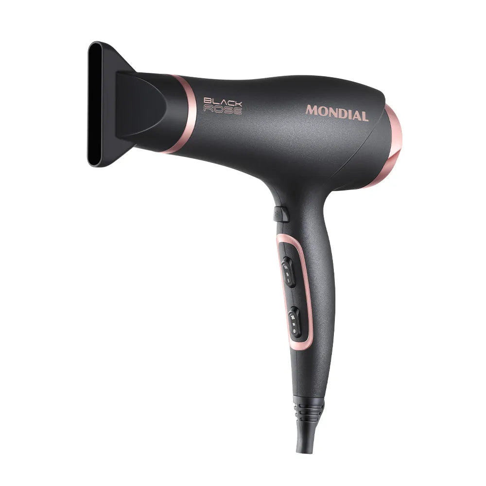 Secador de Cabelos Mondial Preto e Golden Rose 2000W SC-37