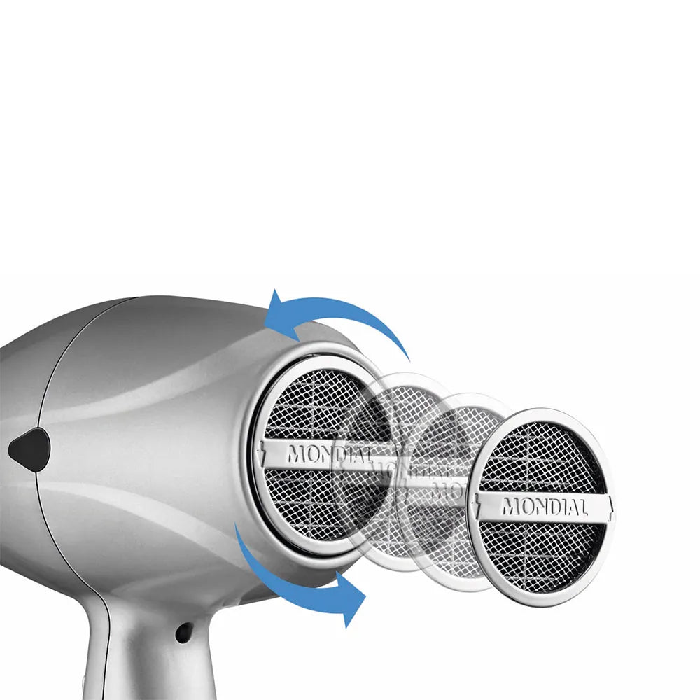 Secador de Cabelos Easy Dry Pro Mondial Prata 2000W SC-17
