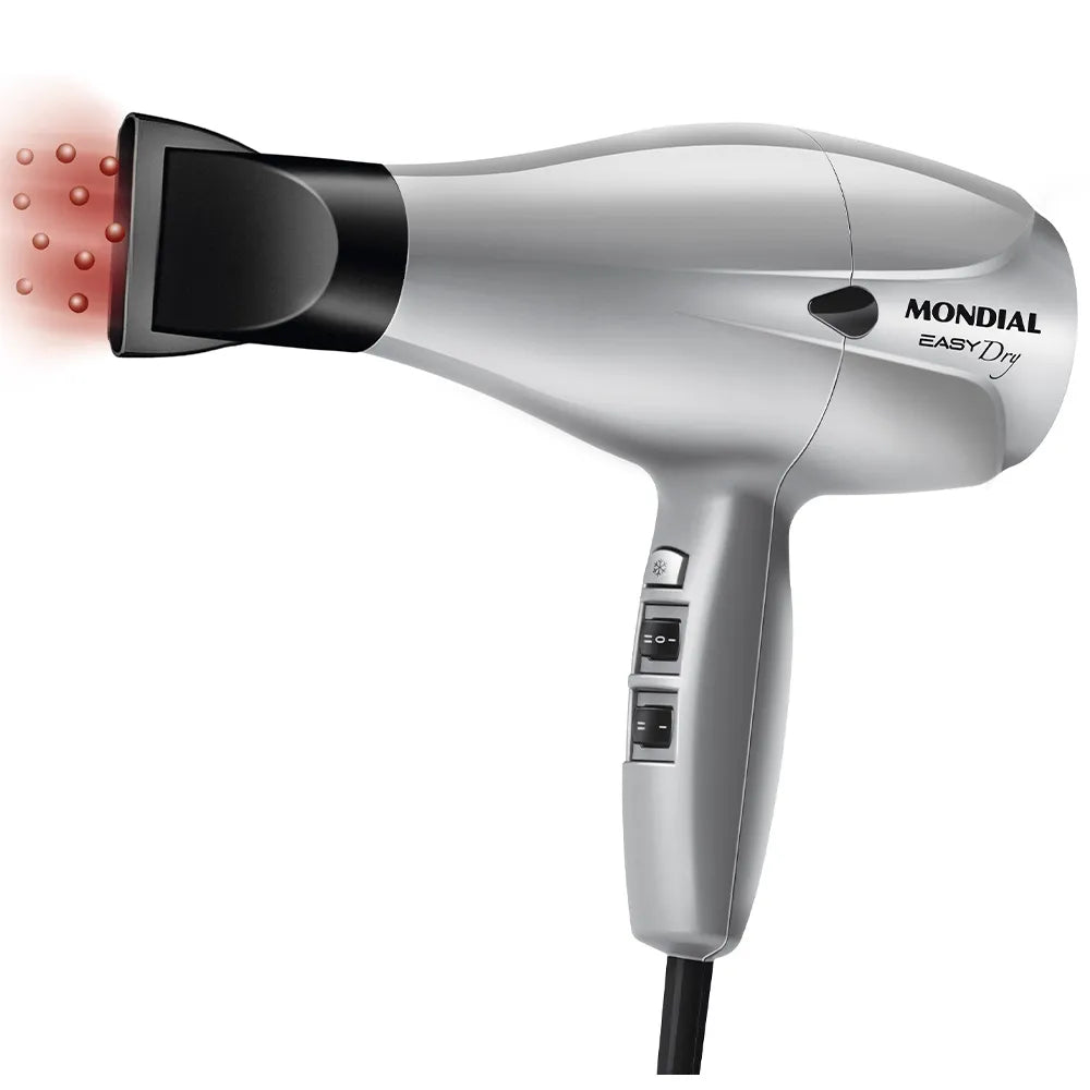 Secador de Cabelos Easy Dry Pro Mondial Prata 2000W SC-17