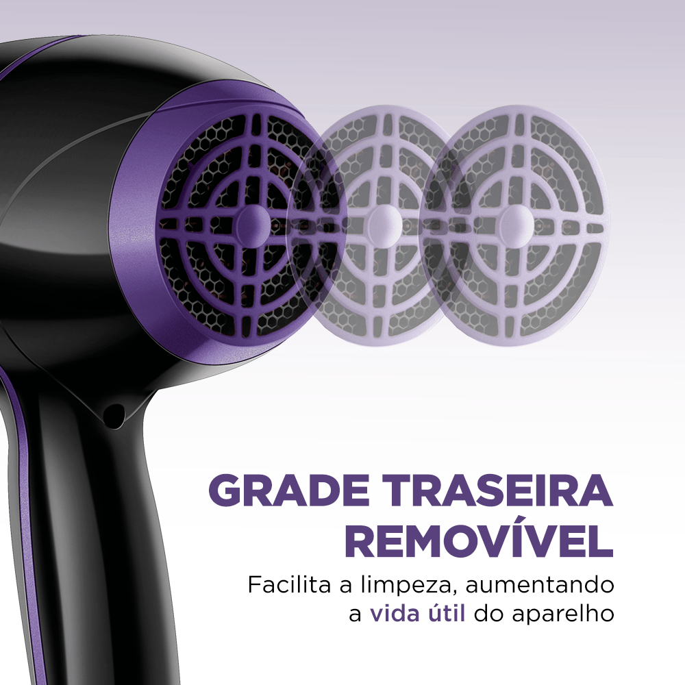 Secador de Cabelos Mondial Preto 2000W SCN-01