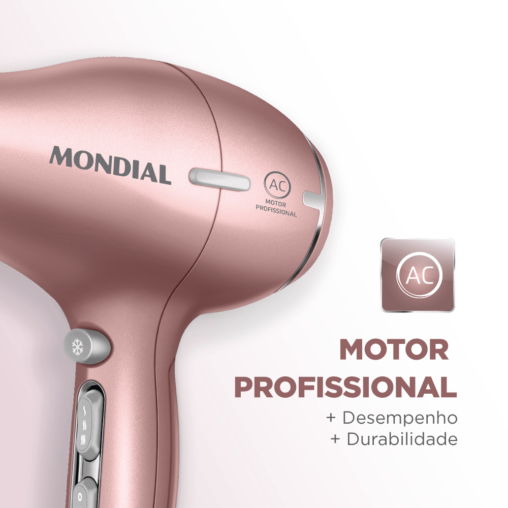 Secador de Cabelos Profissional Mondial - SCP-03