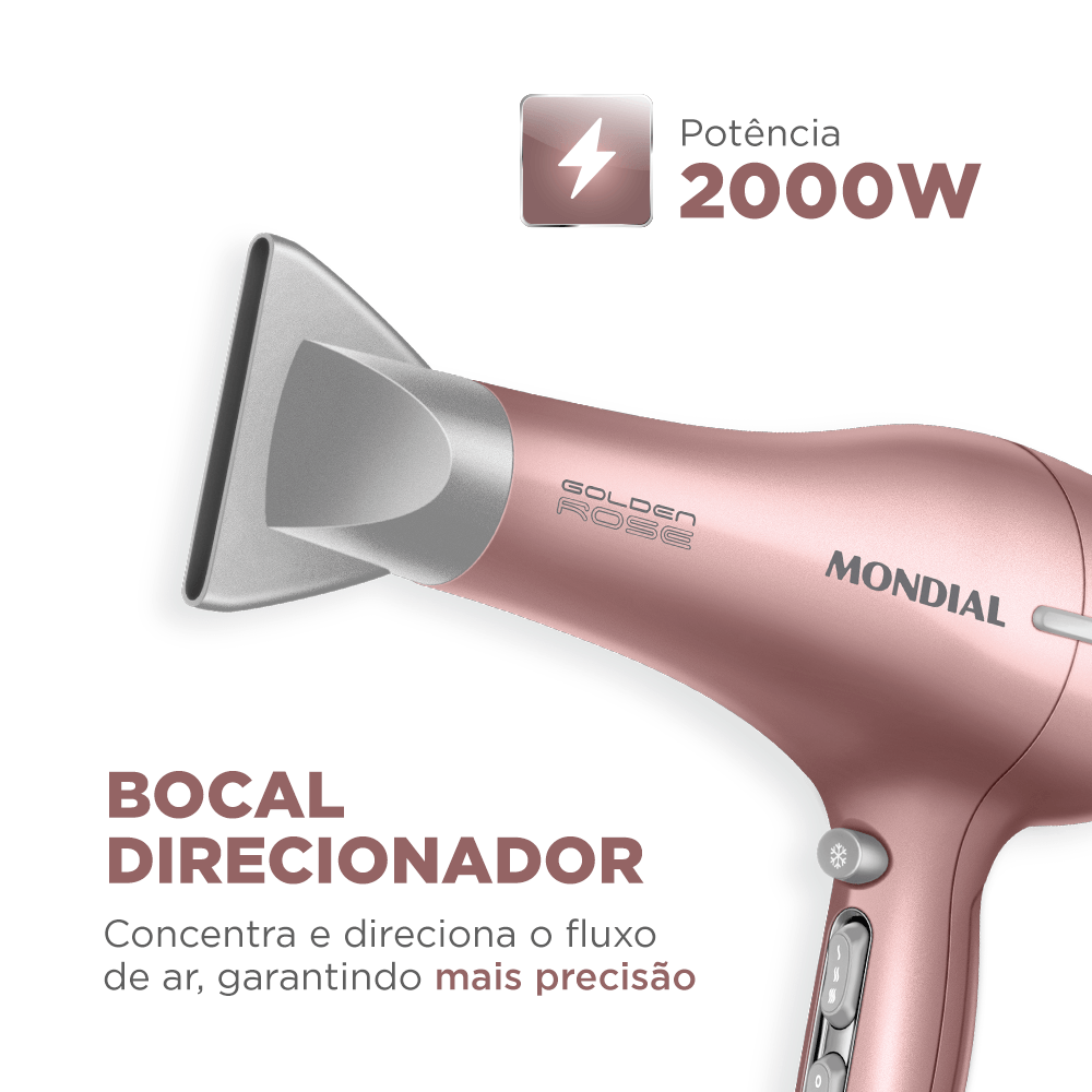 Secador de Cabelos Profissional Mondial - SCP-03