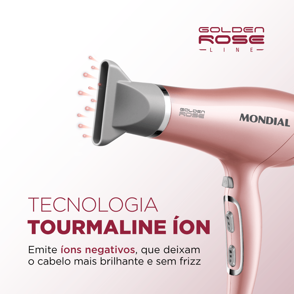 Secador de Cabelos Mondial Golden Rose 2000W SCN-32