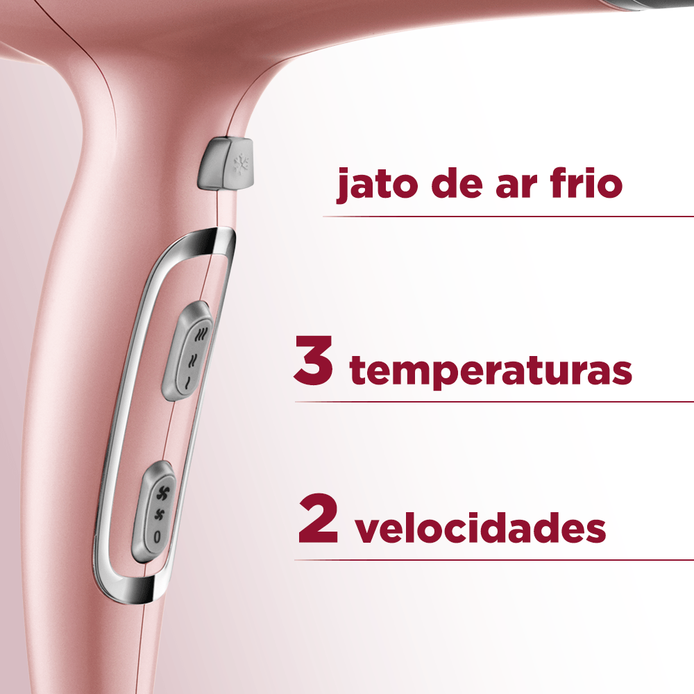 Secador de Cabelos Mondial Golden Rose 2000W SCN-32