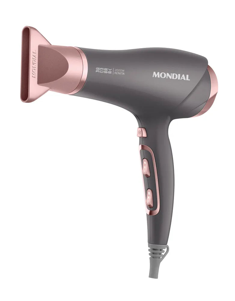 Secador de Cabelos Mondial Grafite e Rose 2000W SCN-11
