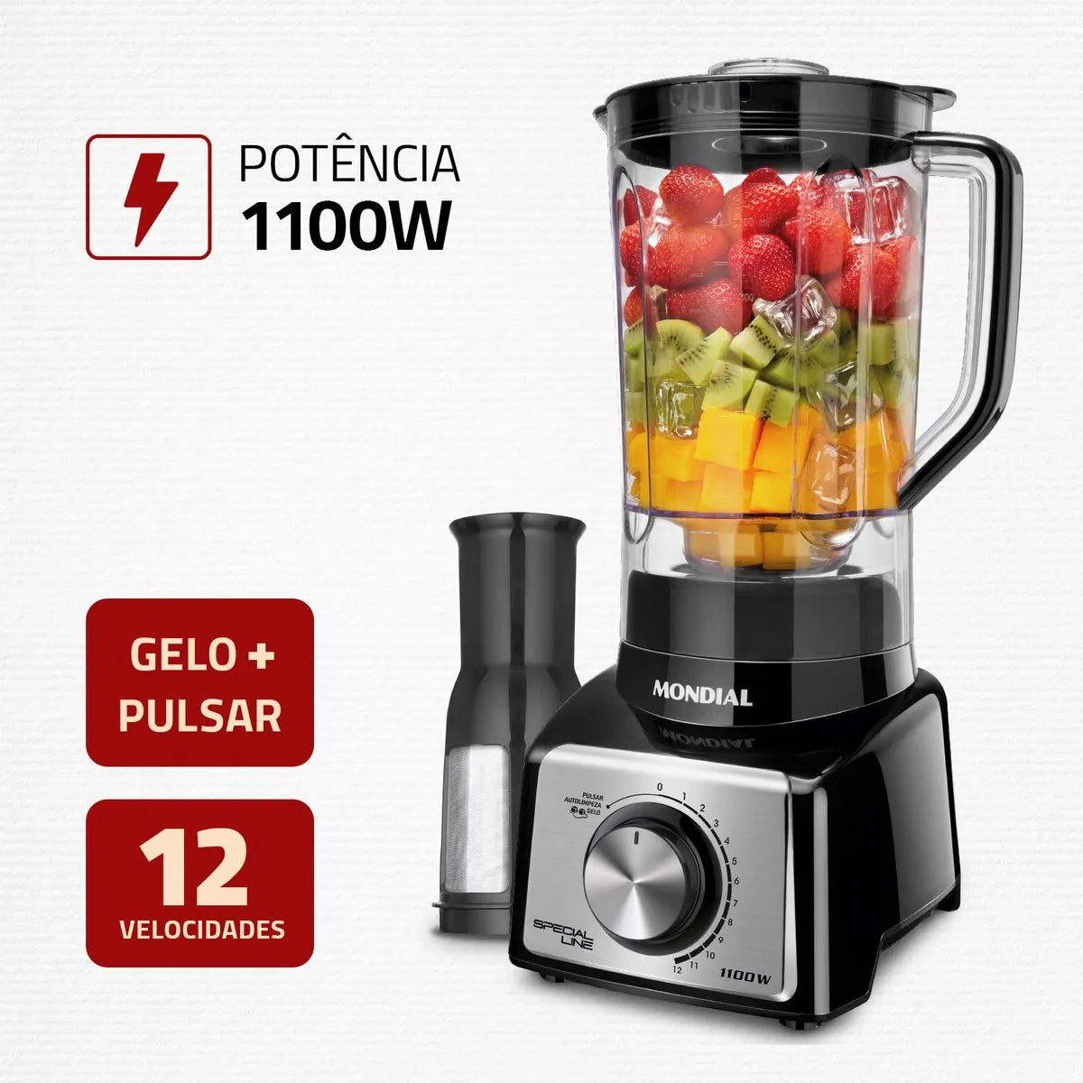 Liquidificador Mondial L-48-B-SL 127V/60Hz