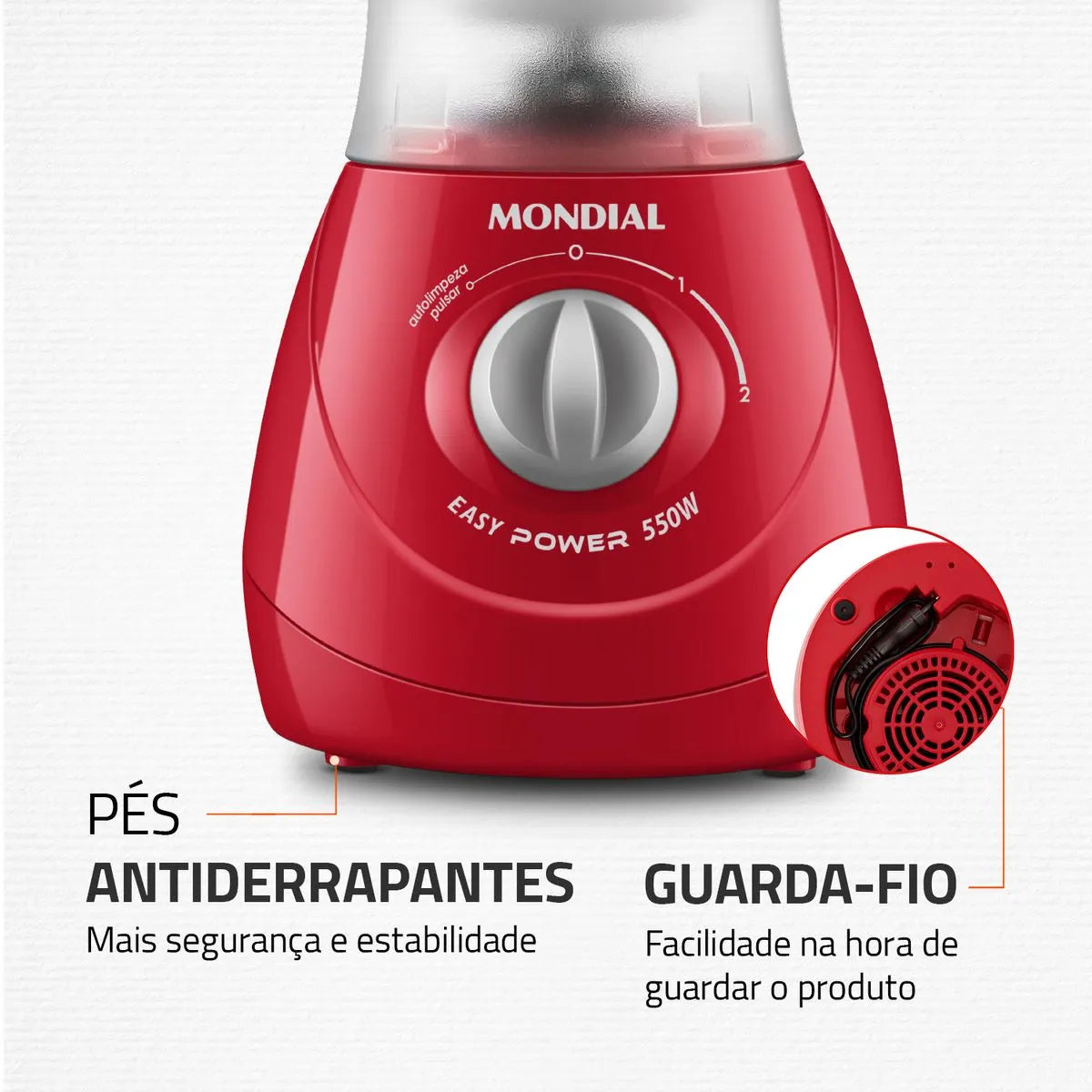 Liquidificador Mondial Easy Power 550W L-550-R