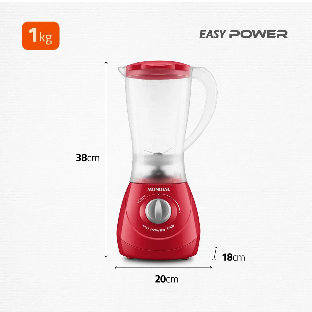 Liquidificador Mondial Easy Power 550W L-550-R
