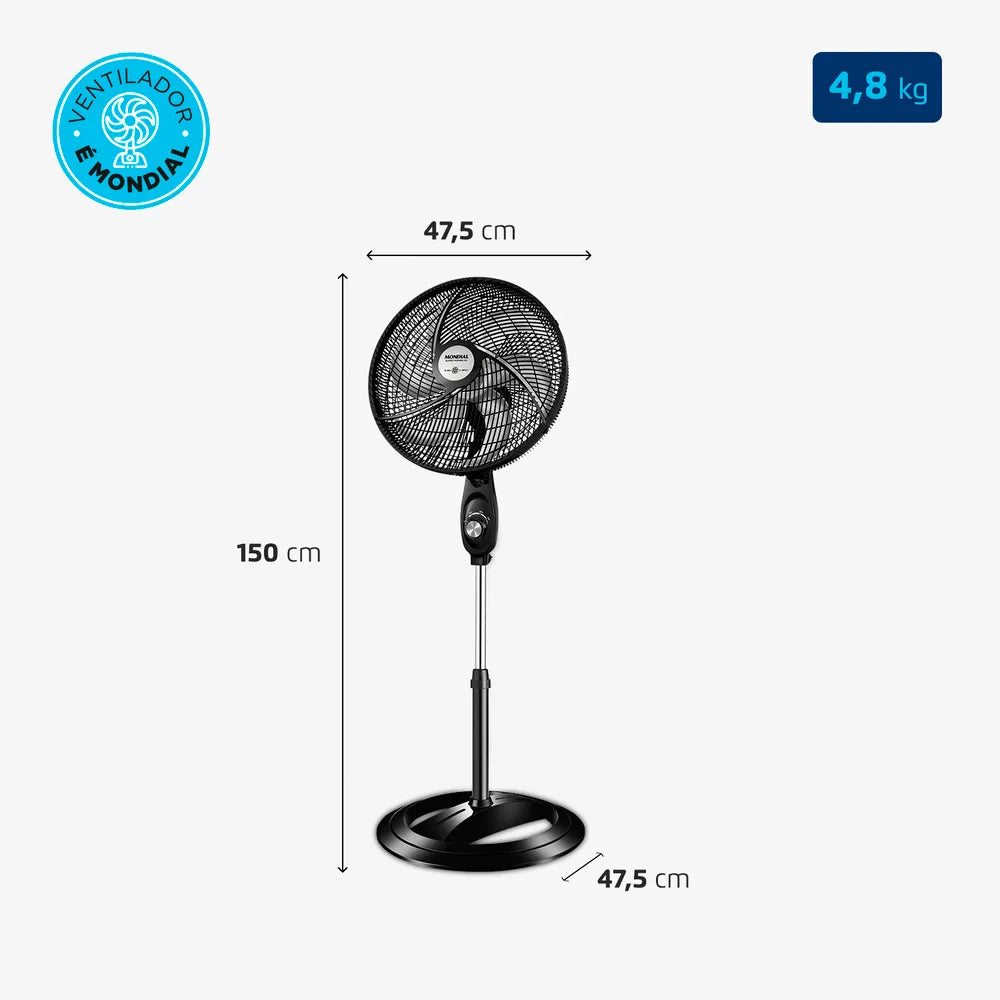 Ventilador de Coluna Mondial 6 pás VSP-40C-B
