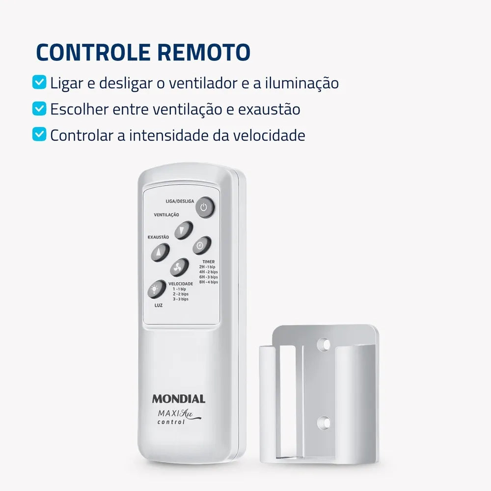Ventilador de Teto Mondial Maxi Air Control VTE-02