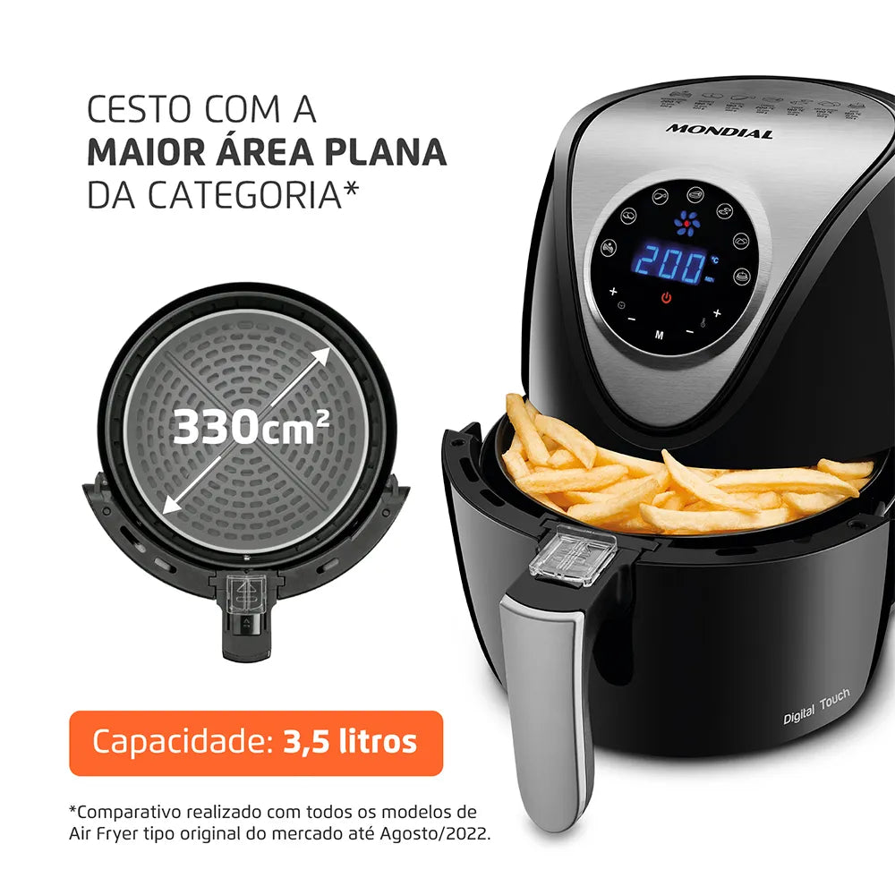Fritadeira Sem Óleo Air Fryer 3,5L Mondial AF-30-DI