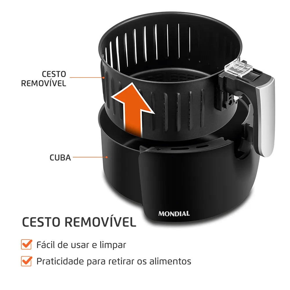 Fritadeira Sem Óleo Air Fryer 3,5L Mondial AF-30-I