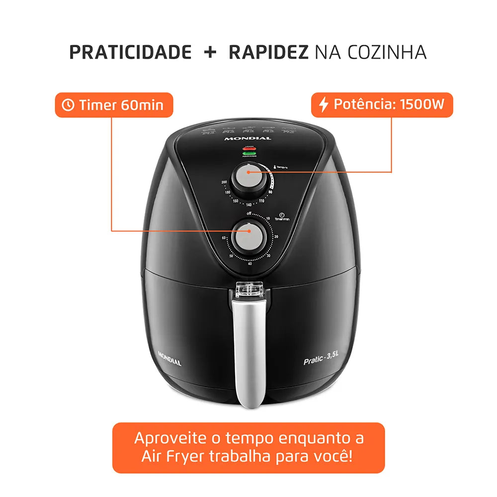 Fritadeira Sem Óleo Air Fryer 3,5L Mondial AF-31