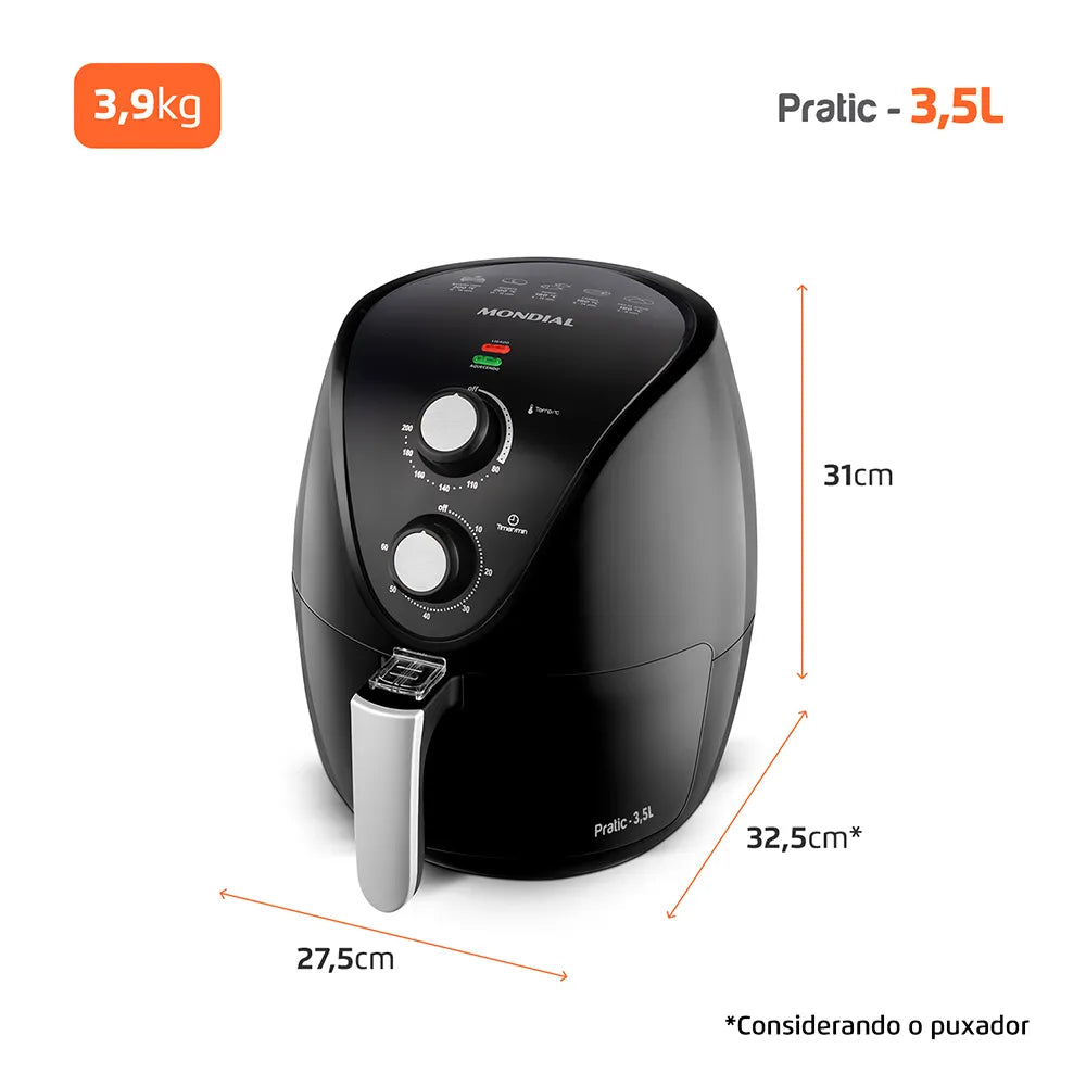 Fritadeira Sem Óleo Air Fryer 3,5L Mondial AF-31