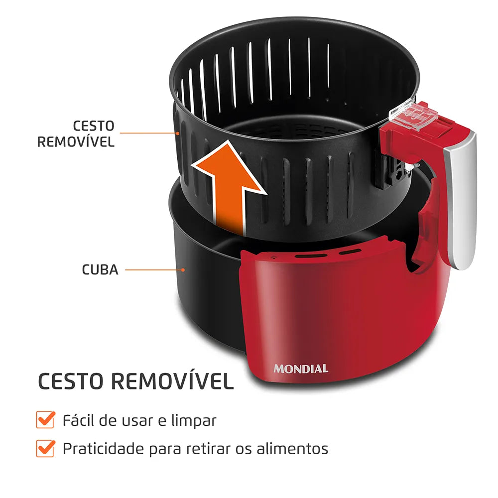 Fritadeira Sem Óleo Air Fryer Mondial AF-32-RI