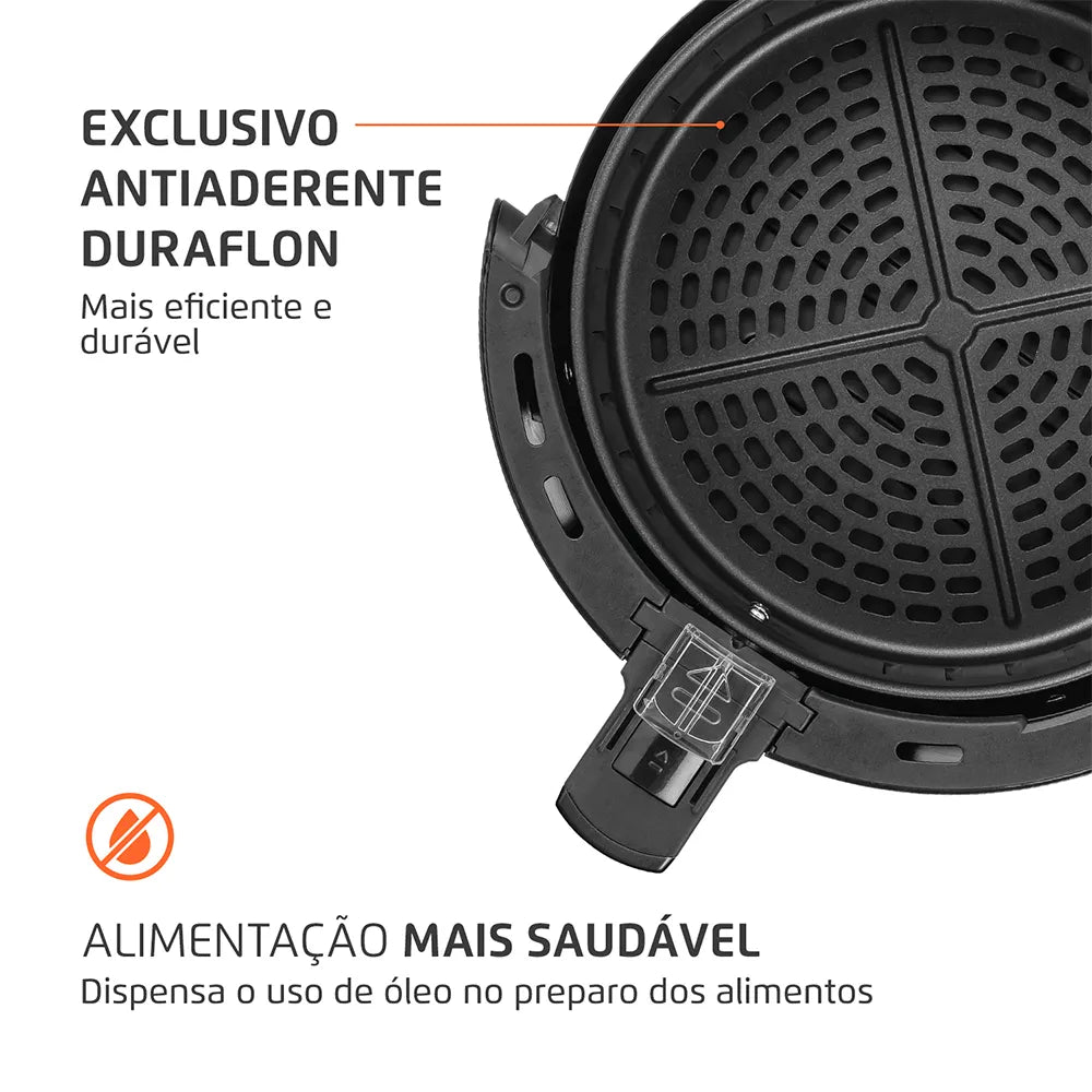 Fritadeira Sem Óleo Air Fryer Pratic 3,6L Mondial Preto 1500W AF-36-FB