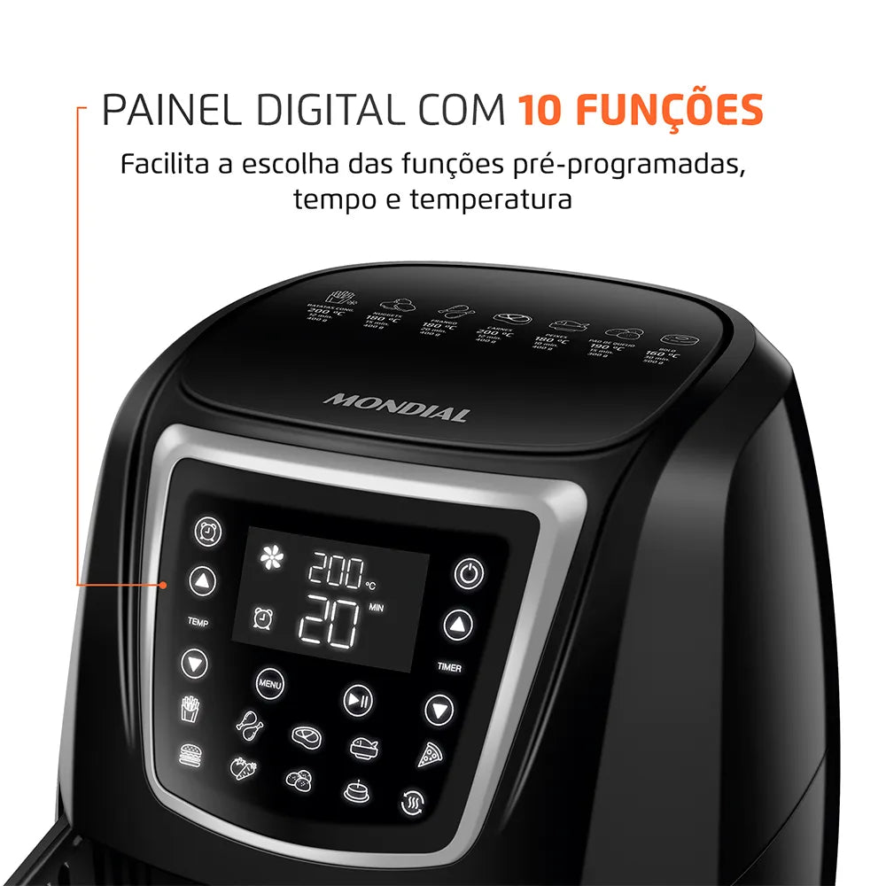 Fritadeira Sem Óleo Air Fryer 4 Litros AFN-40-DI Mondial