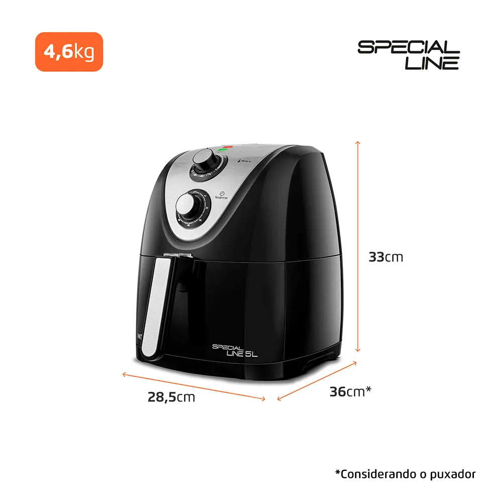 Fritadeira Sem Óleo Air Fryer 5L Mondial AFN-51-BI