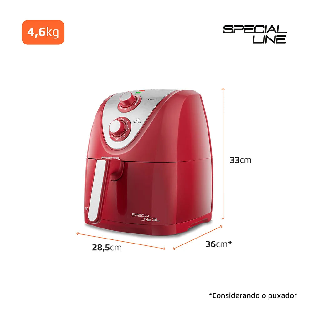 Fritadeira Sem Óleo Air Fryer 5L Mondial AFN-51-RI
