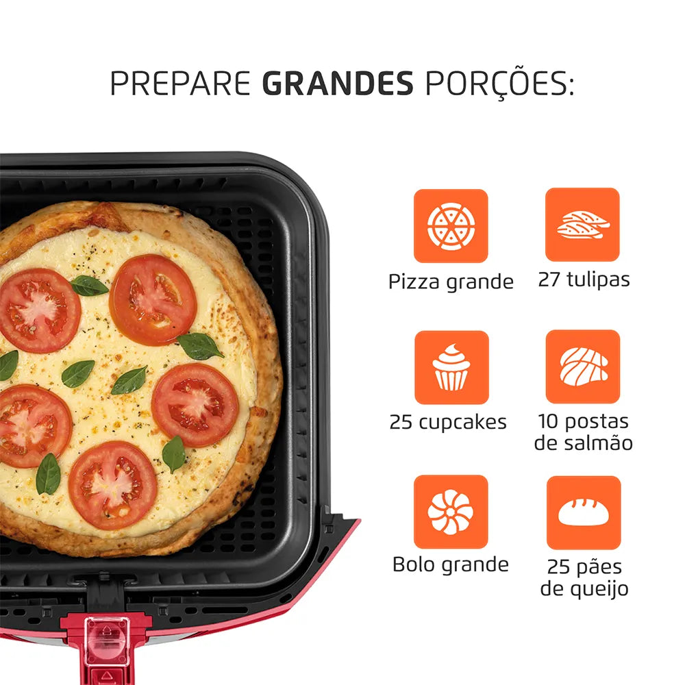 Fritadeira Sem Óleo Air Fryer 8 Litros AFN-80-RI Mondial